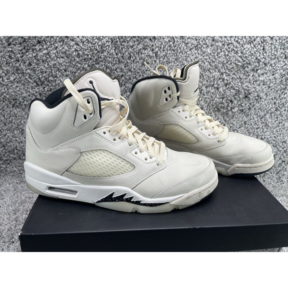 Air Jordan 5 Retro De Gs Orewood Off White Size 9.5 Preowned In Box